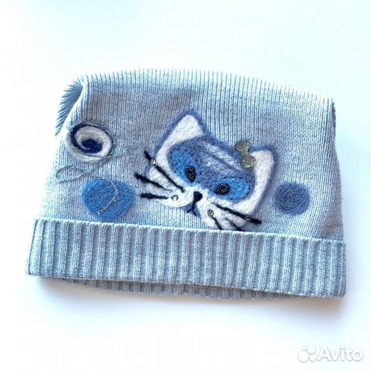 Шапка котик для девочки