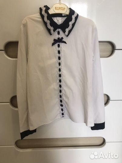 Блузка для девочек школьная