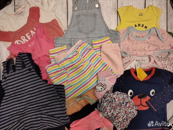 Вещи пакетом новые для девочки 74-86