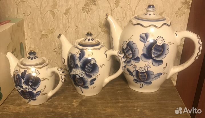 Посуда Золотая гжель