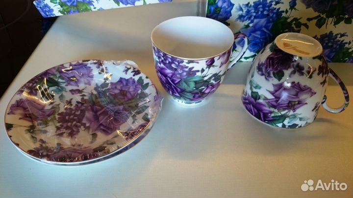 Чайный/кофейный сервиз на 2 персоны, фарфор