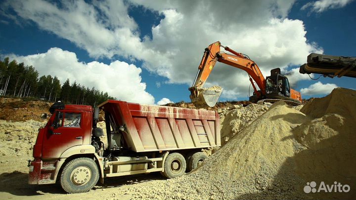 Песок гравий щебень доставка