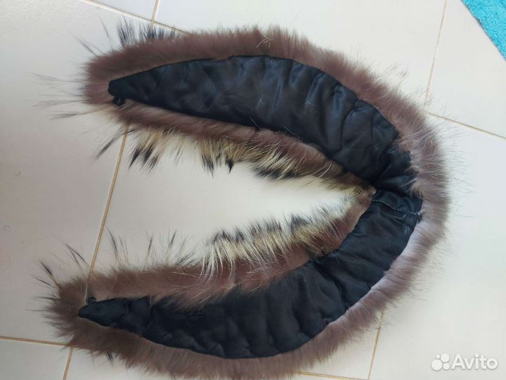 Меховой воротник натуральный мех