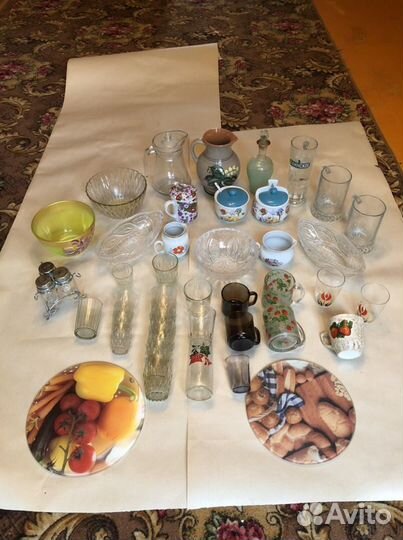 Посуда фарфоровая хрустальная стеклянная от