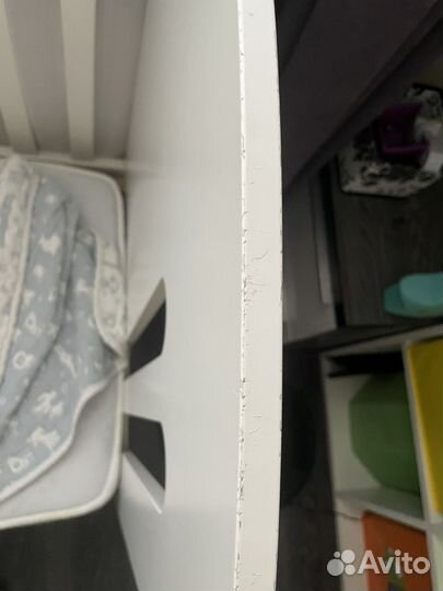 Детская кровать micuna с бельем и бортиками