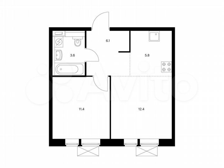 2-к. квартира, 39,3 м², 13/17 эт.