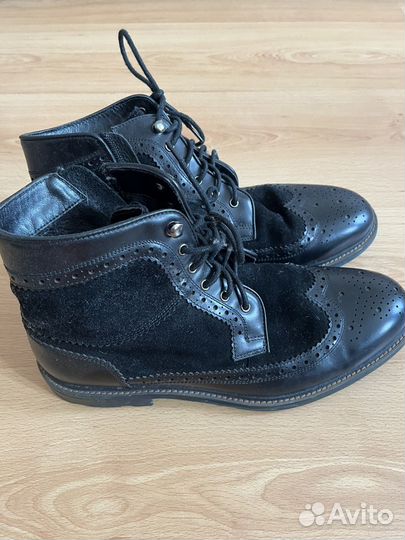 Ботинки Италия из натуральной замши и кожи