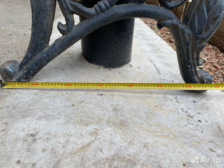 Старинная чугунная садовая лавочка (комплект)