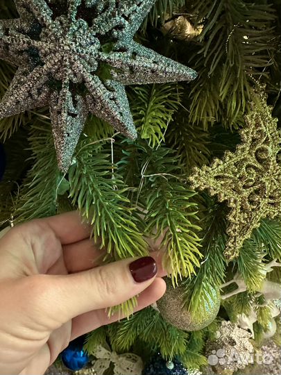 Ель искуственная литая 210 см