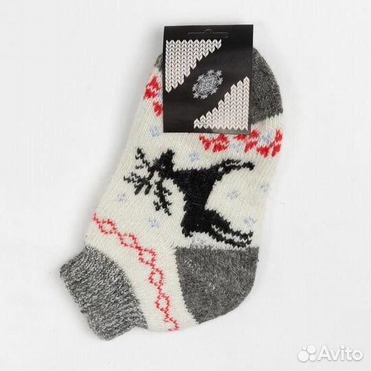 Носки женские шерстяные «Олени»