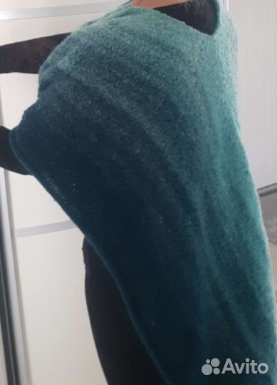 Палантин- пончо, самосвязанный, новый