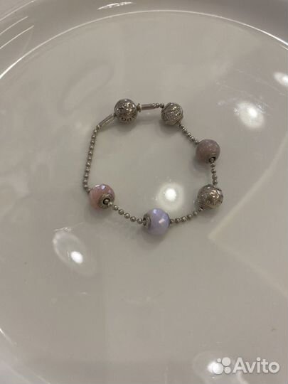 Браслет пандора с шармами, серебро