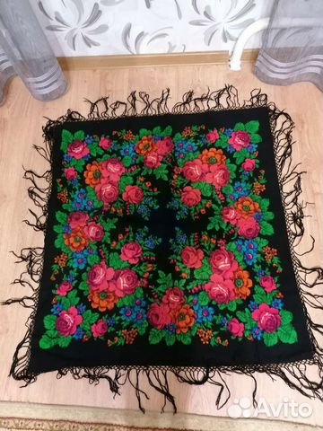 Платок полушерсть