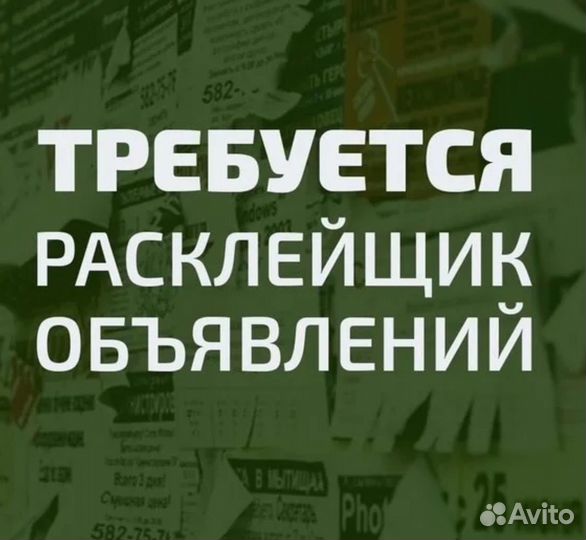 Расклейщик обьявлений