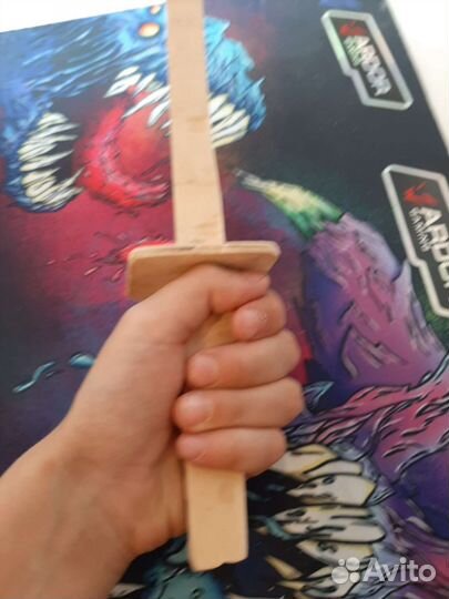 Меч из дерева нож