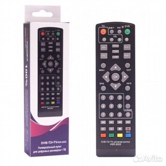 Пульт универсал для T2 тюнеров DVB-T2+TV ver.2022