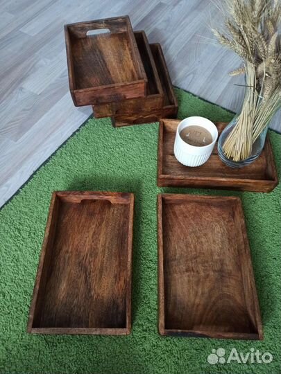 Поднос из мангового дерева