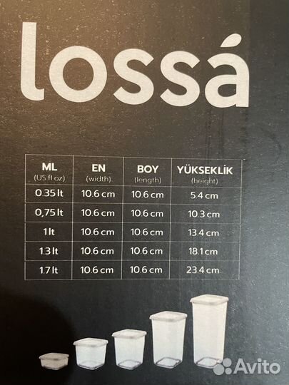 Контейнеры lossa