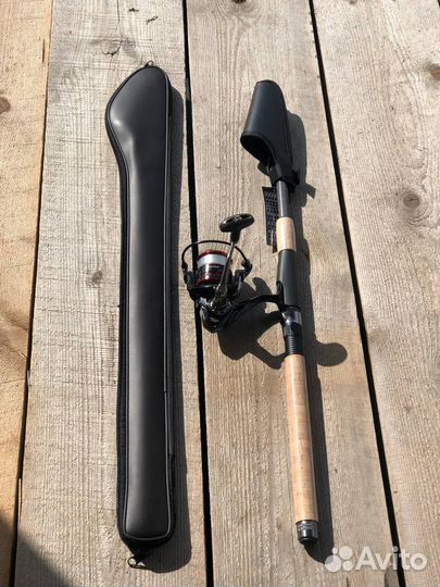 Спиннинг телескопический+катушка+леска