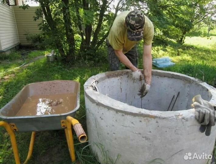 Колодец питьевой. Септик из колец под ключ