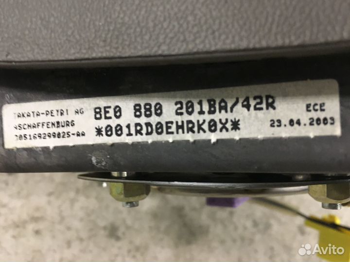 Подушка безопастности водителя Audi A4 (4112)