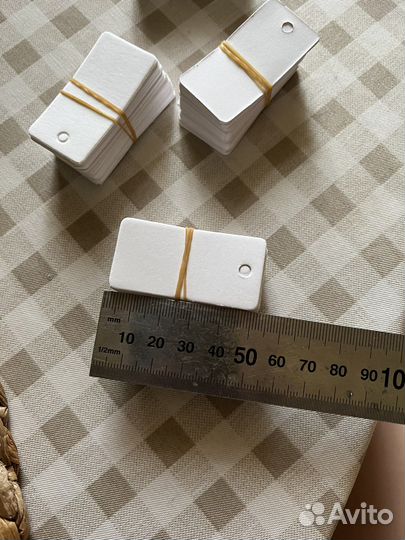 Бирки картонные (белые)