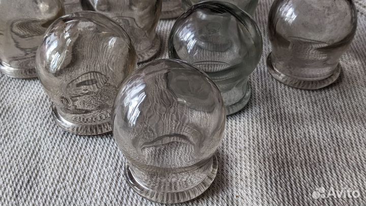 Массажные стеклянные банки – набор 10 шт