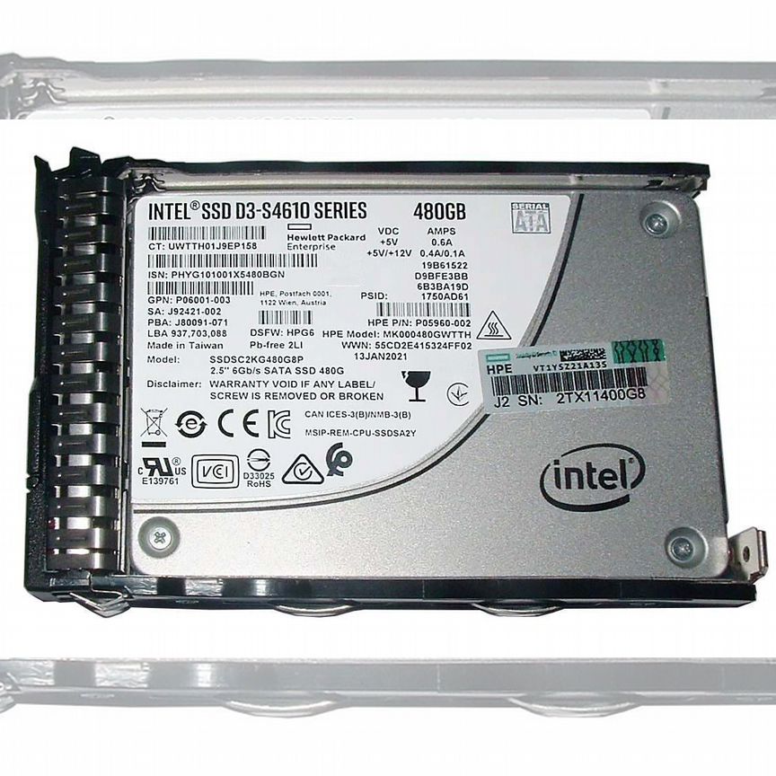 [P18477-001] Жесткий Диск Hp 480gb Sata3 2.5" Ssd P18477-001