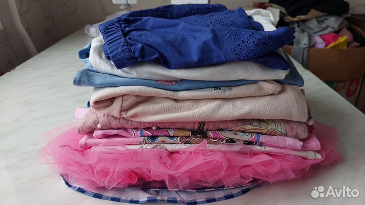 Вещи пакетом для девочки 110 116 122