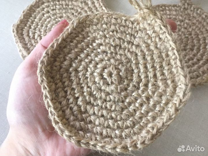 Джутовые мочалочки