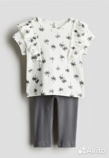 Летний комплект на девочку 104 H&m