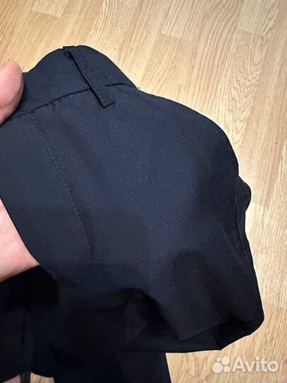 Брюки школьные синие 128