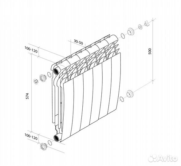 Радиаторы биметалл Royal Thermo BiLiner Bianco Tra