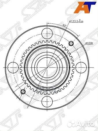 Ступичный узел задн.MMC mirage dingo 98/lancer