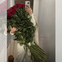 Розы голандские цветы 101 шт С доставкой, Махачкала