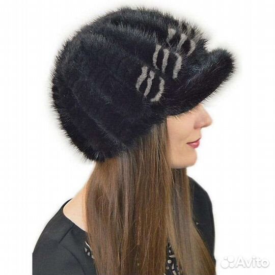Шапки новые вязаная норка