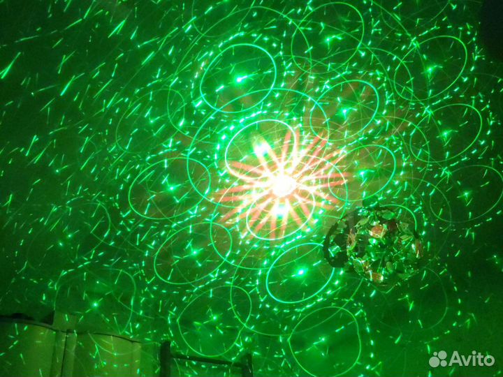 Лазерный новогодний проектор