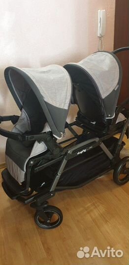 Коляска для двойни, погодок