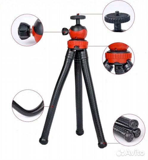 Штатив Осьминог для GoPro, Xiaomi, DJI, Nikon