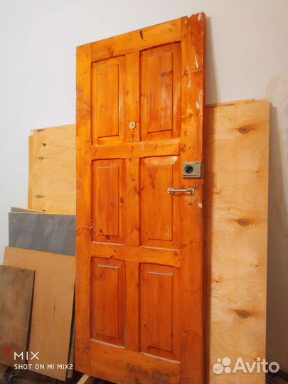 Дерево Массив Крепкая деревянная надежная дверь