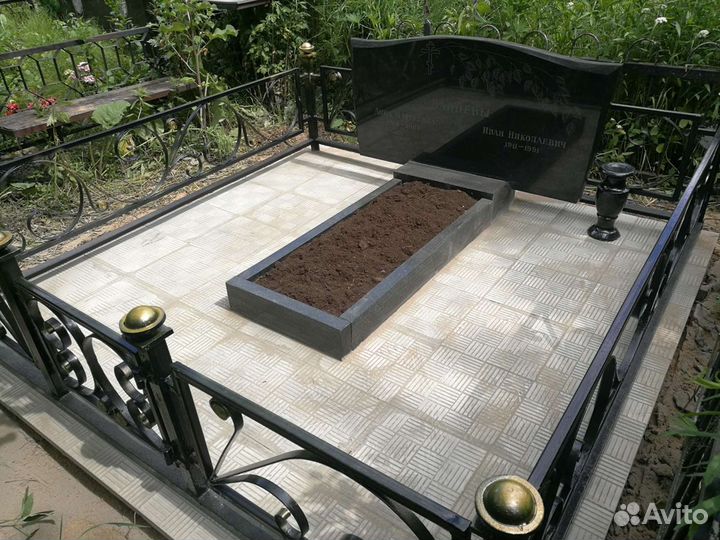 Благоустройство могил,установка памятников