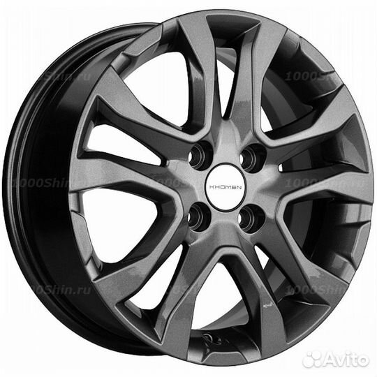 Диск 6*15 4*100 ET40 60,1 Khomen Wheels KHW1503 Gray (Logan/Sandero/Xray)