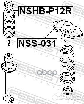 Пыльник-отбойник амортизатора зад прав/лев