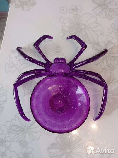 Тарелка паучок на Хэллоуин