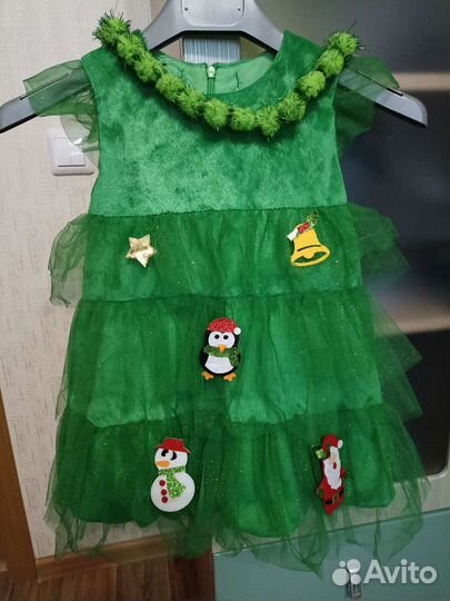 Новогодний костюм елочка98-104
