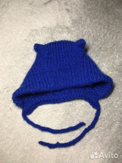 Шапка чепчик с ушками