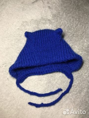 Шапка чепчик с ушками