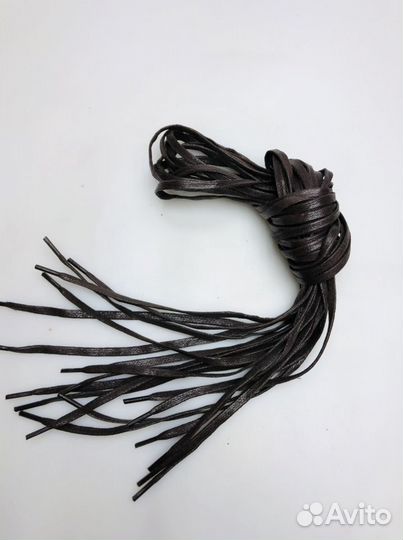 Шнурки обувные вощёные коричневые