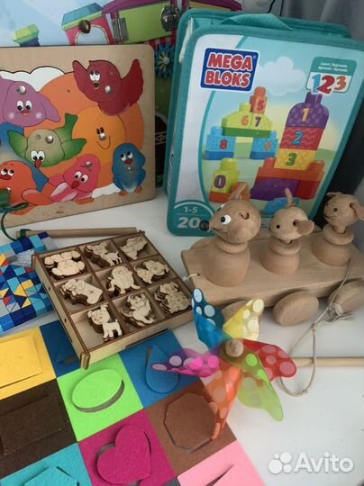 Развивающие деревянные игрушки (набор)