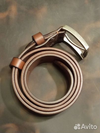 Мужской кожаный ремень ручной работы